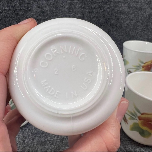 Vintage Corelle Summer Blush Corning Mug/Cup & Saucer Set of 6 - Picture 3 of 4